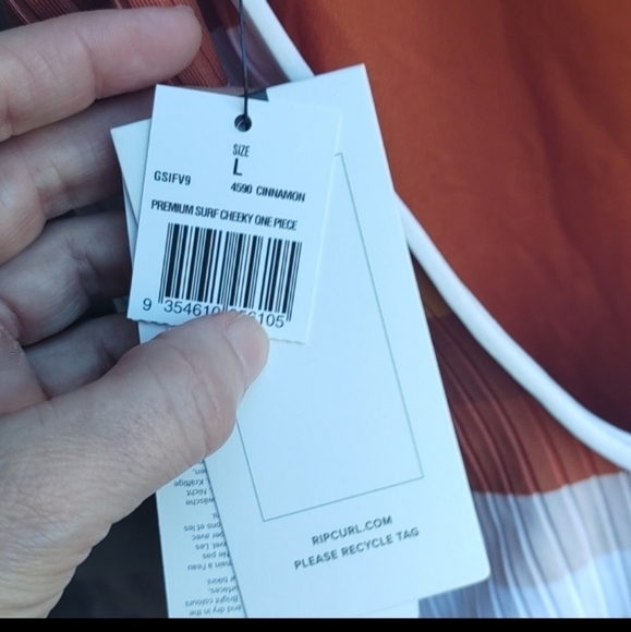 RIP Curl Premium Surf Cheeky One-Piece Bathing Suit Large NWT - Picture 7 of 10